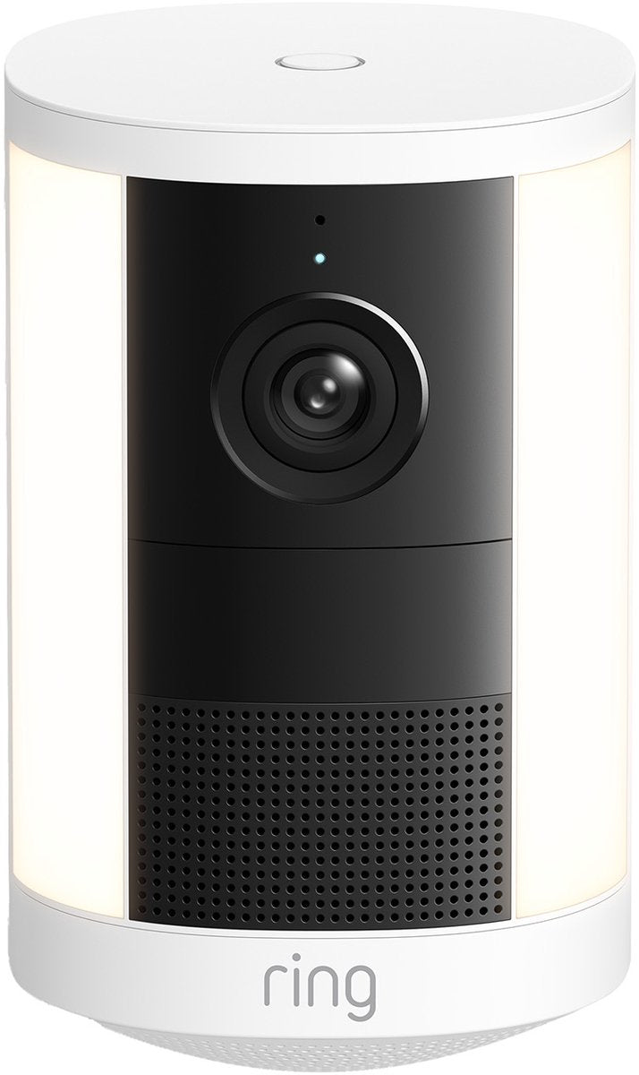 Ring spotlight camera 2k - op batterij - wit