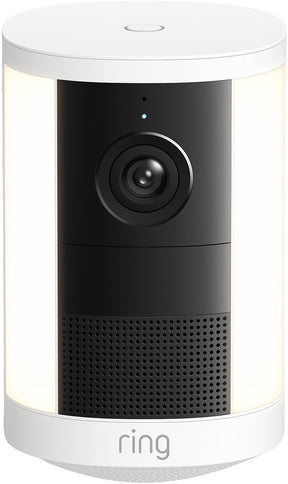 Ring spotlight camera 2k - op batterij - wit