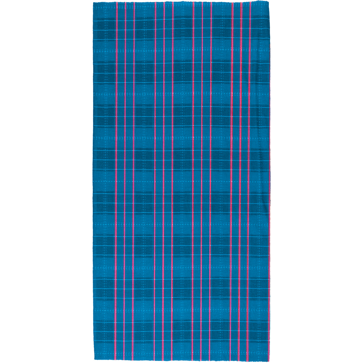 Blau-rote quadratische Bandana-Sturmhaube im M-Wellen-Design