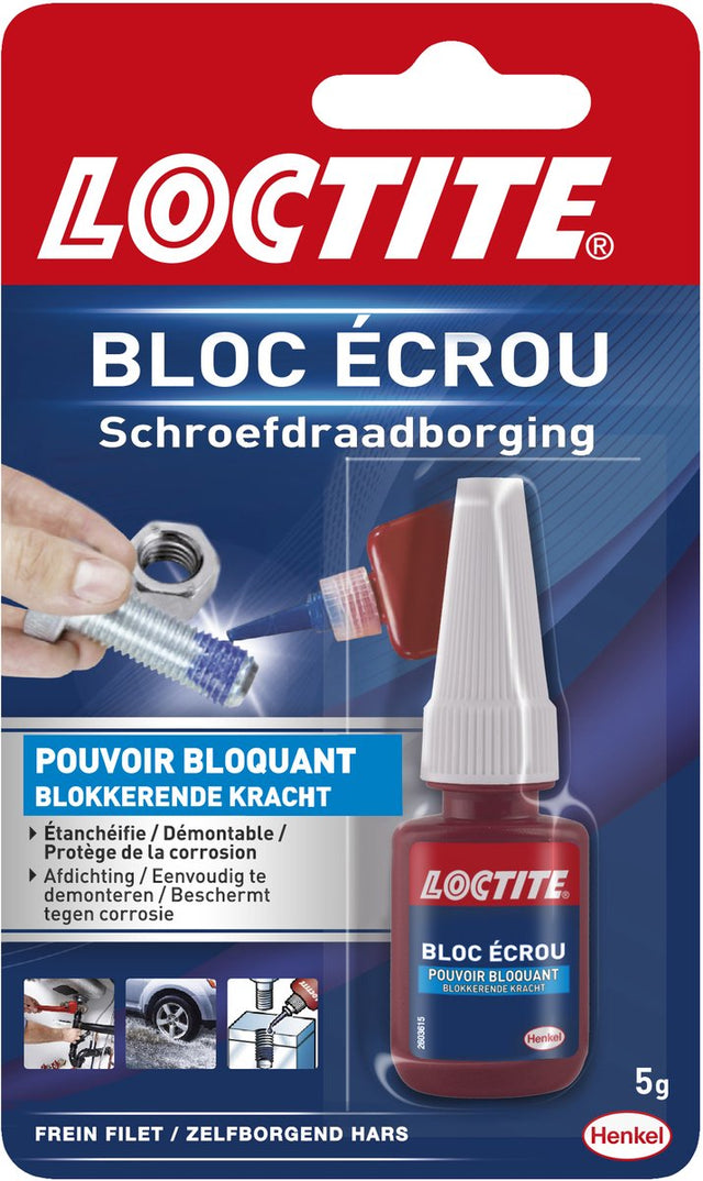 Loctite Schraubensicherung 5g | beste Sicherung des Schraubenklebers | extrem starker Schraubenkleber.