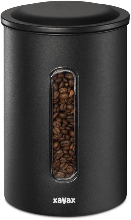 Xavax Kaffeedose für 1,3 kg Bohnen oder 1,5 kg Pulver, luftdicht, aromadicht, schwarz