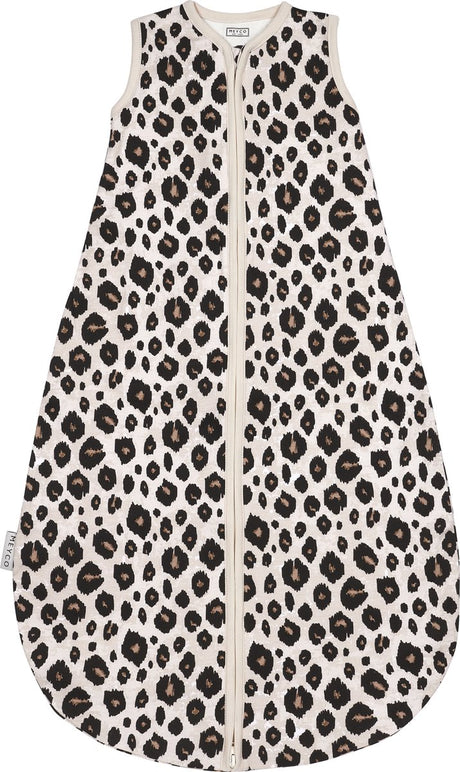 Meyco Baby Leopard Baby Sommerschlafsack rund – Sand Melange – 98 cm – 0,5 Tog
