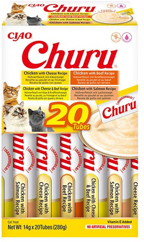 Inaba ciao churu creamy puree liquid kattensnack kip rund 20x14g
