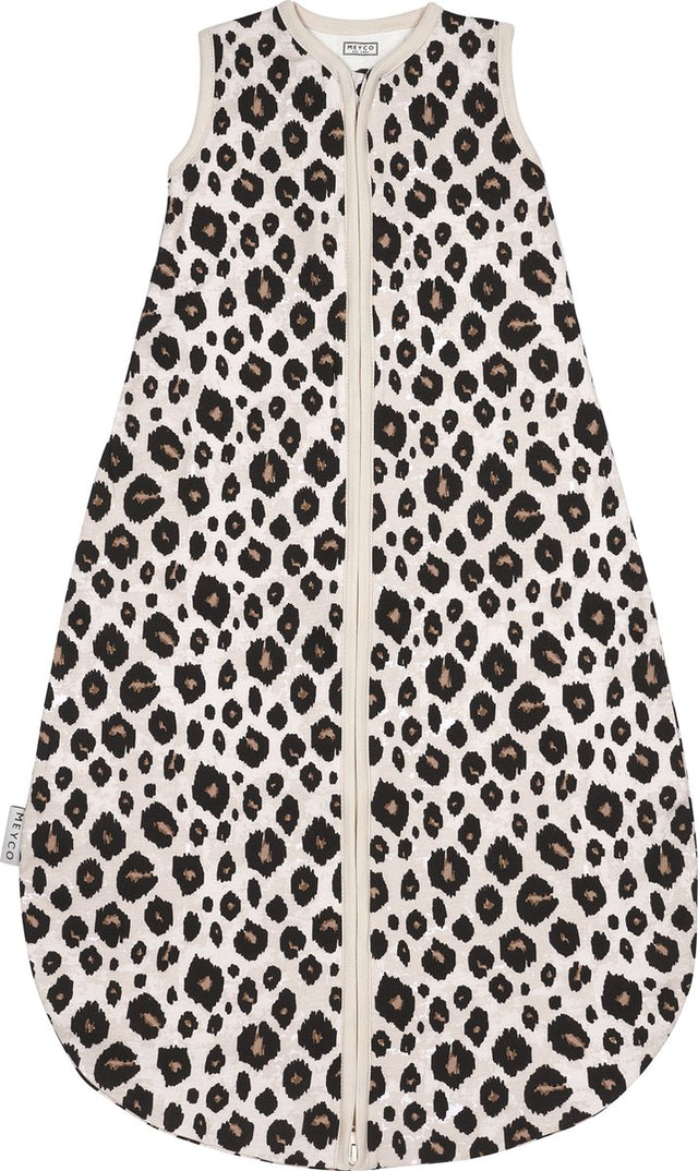 Meyco Baby Leopard Baby Sommerschlafsack rund – Sand Melange – 110 cm – 0,5 Tog
