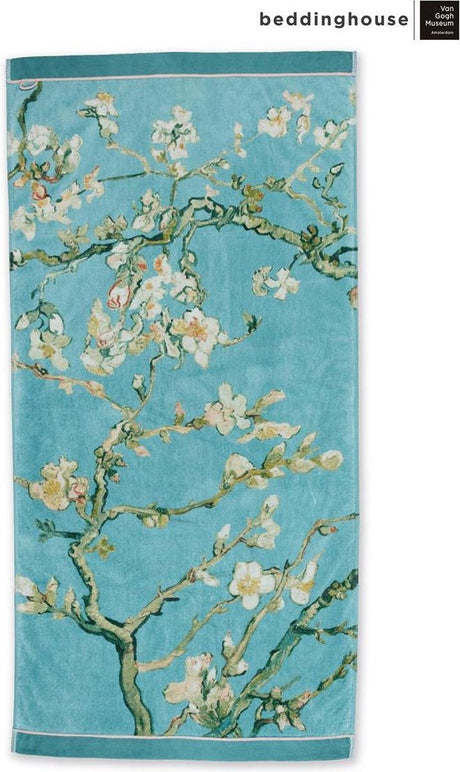 Beddinghouse x van gogh museum blossom - douchelaken - 70x140 cm - blauw