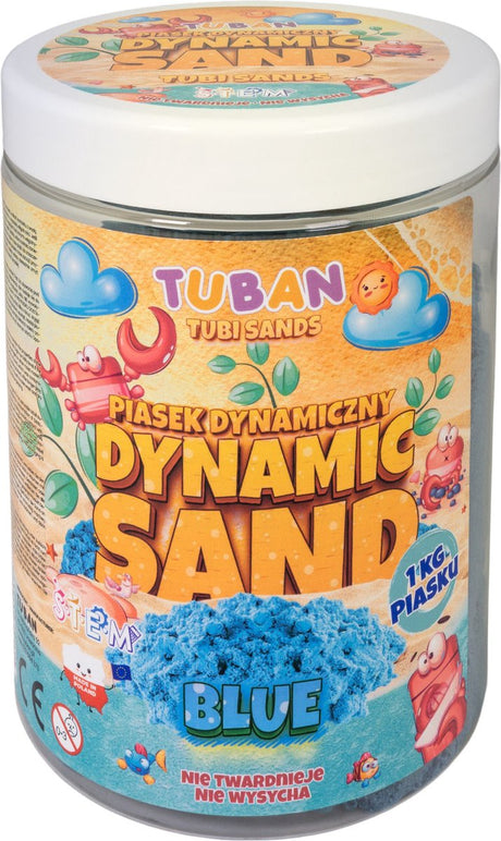 Tuban - dynamischer Sand - Spielsand - blau 1 kg
