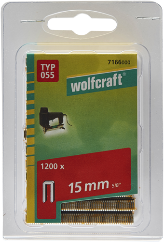 Wolfcraft schmale Sattelstiche | Typ 055 | 15mm | 1200 Stück - 7166000
