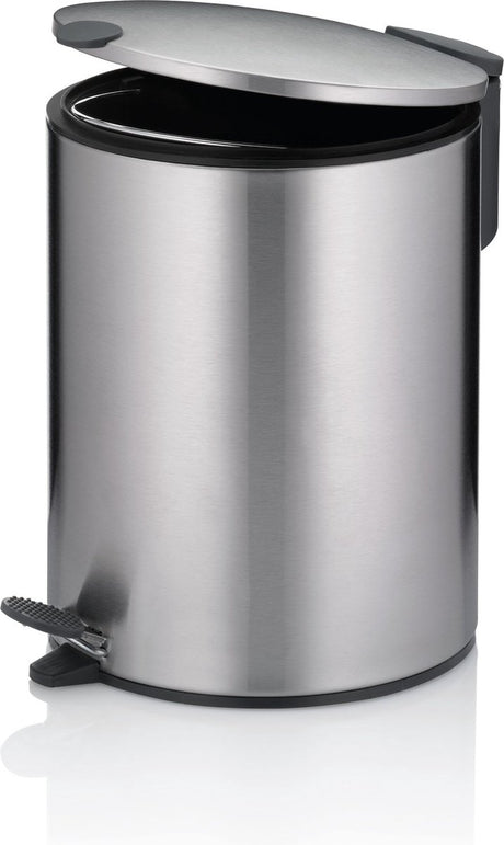 Kela Tretabfalleimer, 5 l, Silber - | matt