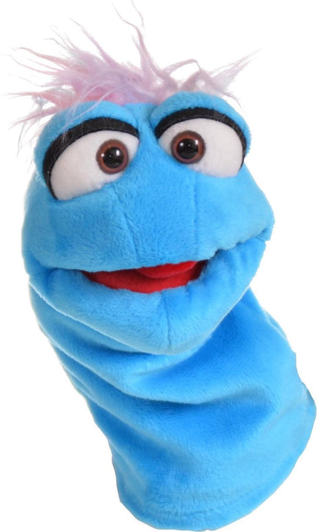 Living Puppets Handpuppe Tier Büffel blauer Ratterwurm 25cm