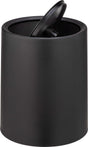 WENKO Abfalleimer Atri 6 Liter aus schwarzem Kunststoff, mit Schwingdeckel und Inneneimer - Mülleimer - Mülleimer - Mülleimer - Mülleimer - Schwarz