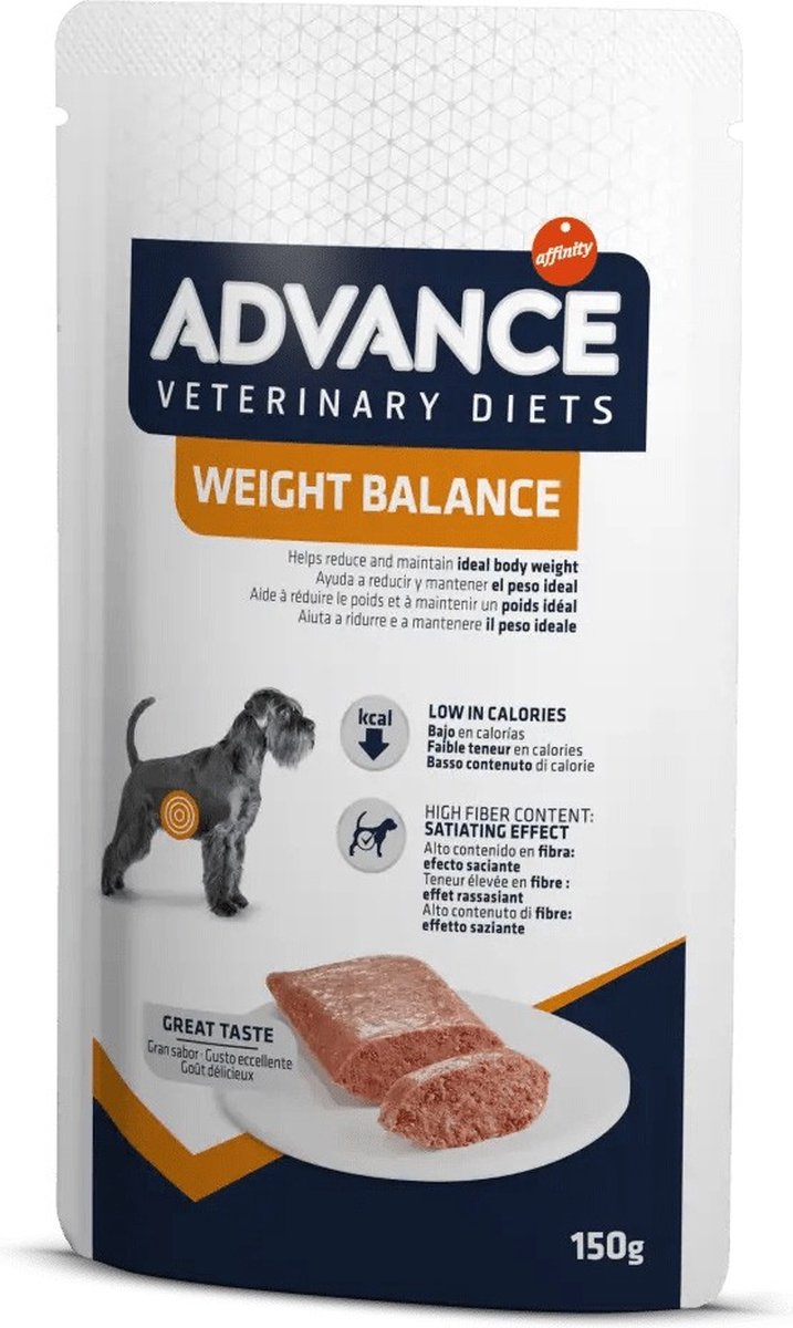 Advance Veterinary Diet Gewichtsbalance für Hunde – 8 x 150 g