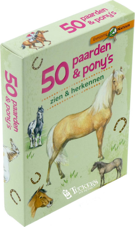 Tucker's fun factory expeditie natuur 50 paarden pony's zien en herkennen
