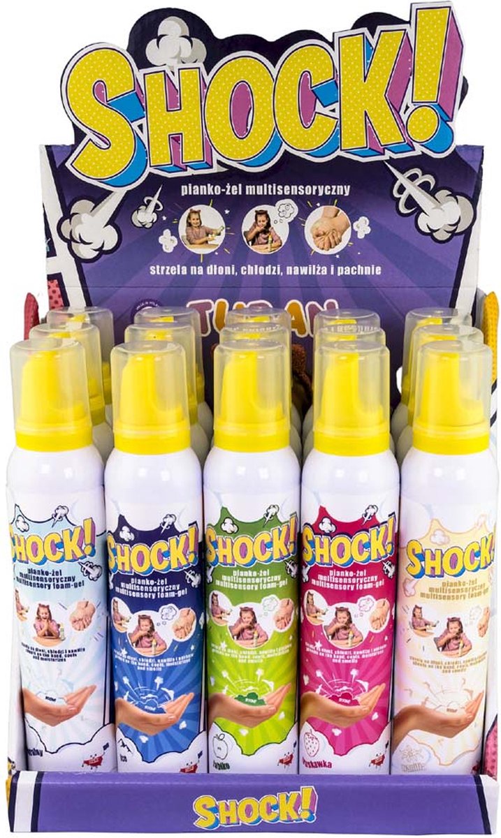 Tuban – Schock zeigen! Multisensorisches Schaumgel – Mischung 15 Stk. x