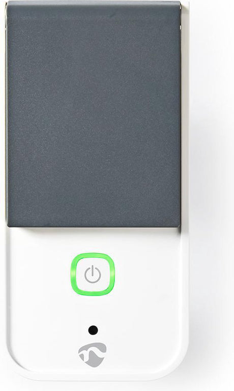 Nedis Smartlife Smart Plug – IP44 – Energiezähler – 3680 W – geerdeter Stecker Typ F (CEE 7 7) – -30–40 °C – Android iOS – Grauweiß – 1 Stück