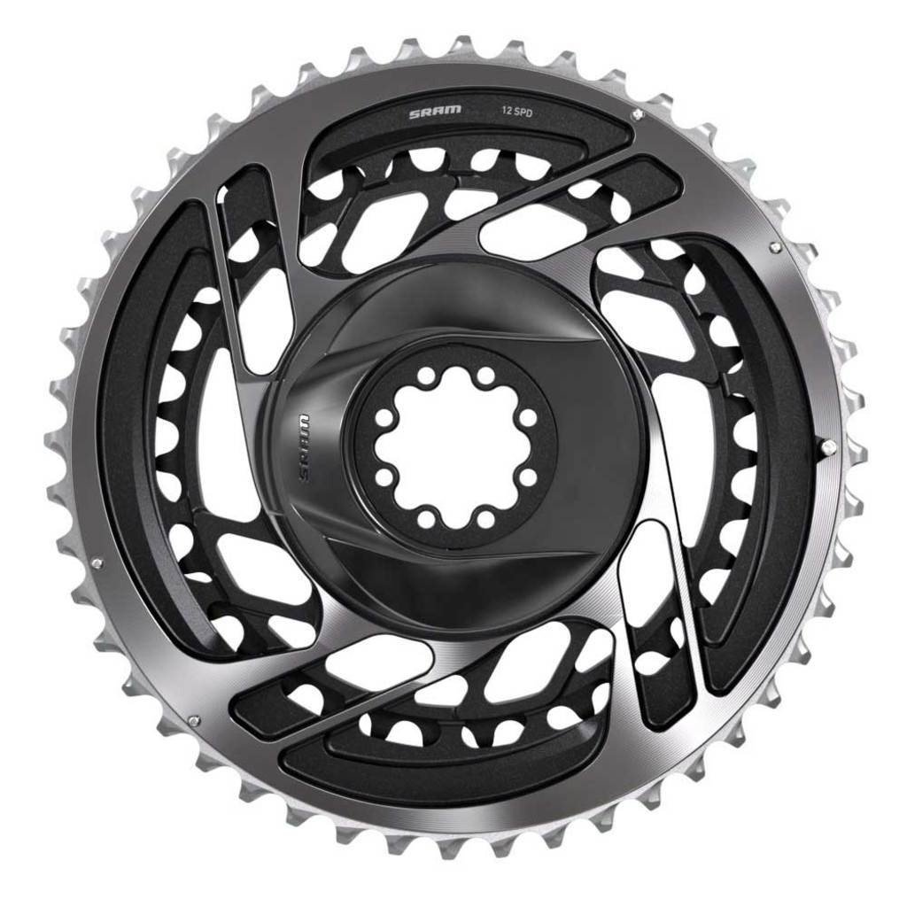 Sram Kettenblatt rote Achsen Kettenblatt rote Achsen 37 50t. Aluminium polargrau