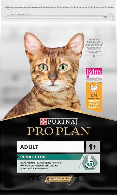 Pro Plan Adult Renal Plus – Trockenfutter für Katzen – Huhn – 10 kg