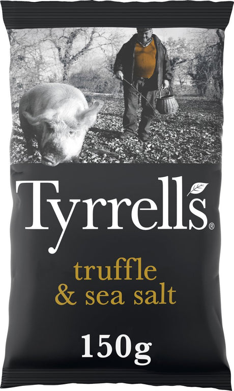 Tyrrells Meersalz mit schwarzen Trüffeln – Chips – 8 x 150 Gramm