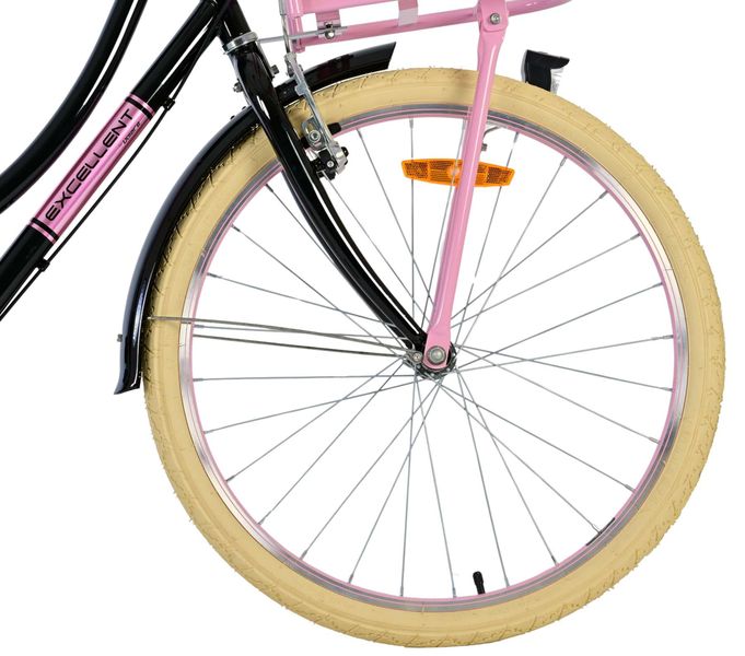 Volare Excellent Kinderfahrrad – Mädchen – 24 Zoll – Schwarz – 3 Gänge