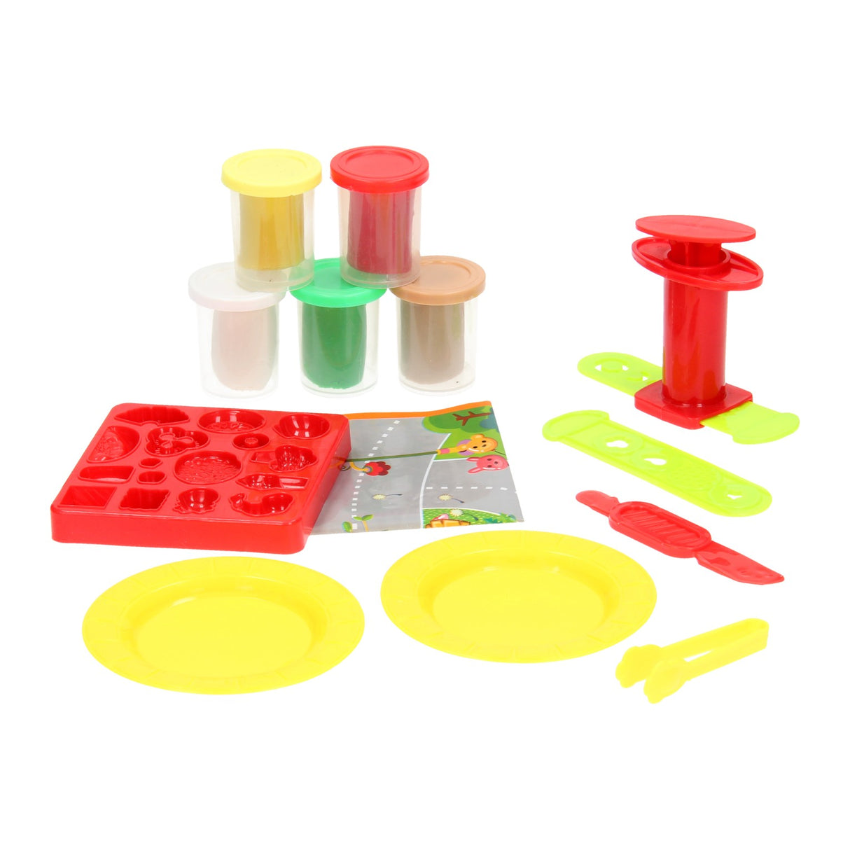 Pizza- und Pasta-Set aus Ton – 5 Tontöpfe