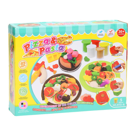 Pizza- und Pasta-Set aus Ton – 5 Tontöpfe