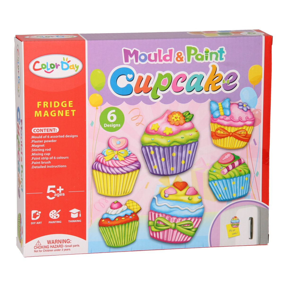 Gipsabdruck-Magnete - Cupcakes