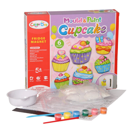 Gipsabdruck-Magnete - Cupcakes