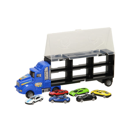 Lobbes Toys BV Aufbewahrungsautotransporter – blau