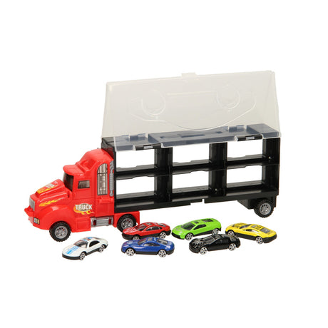 Aufbewahrung für Autotransporter – rot