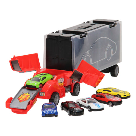 Aufbewahrung für Autotransporter – rot
