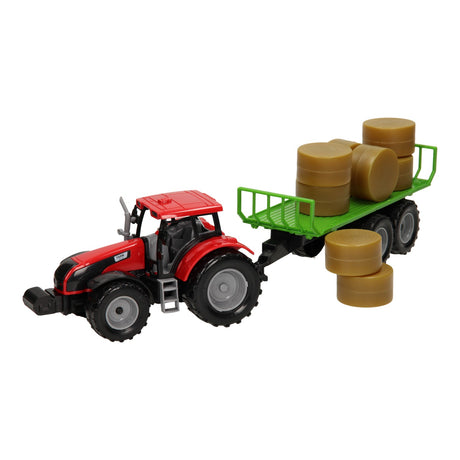 Traktor mit Ballenwagen 1:32