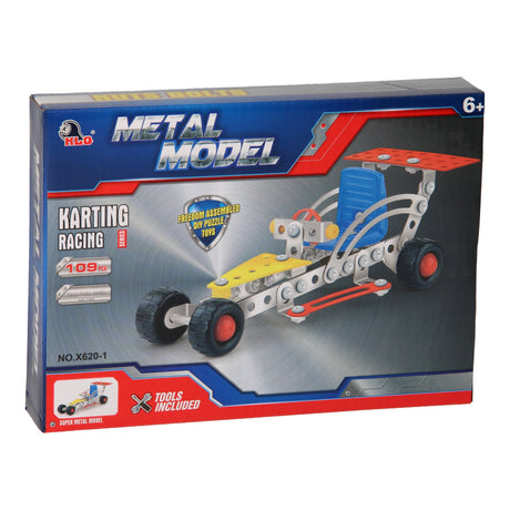 Lobbes Toys BV Construction Metall-Rennwagen, 109-tlg.