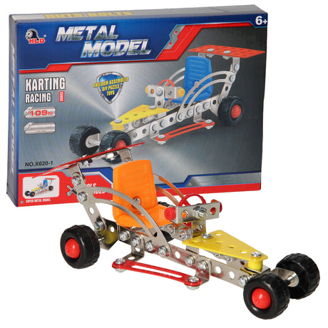 Lobbes Toys BV Construction Metall-Rennwagen, 109-tlg.