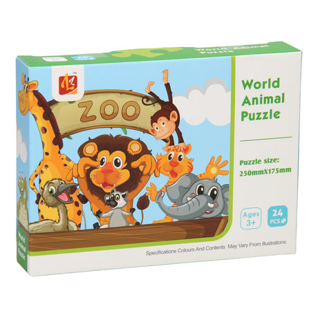 Lobbes Puzzle Zoo, 24-tlg.