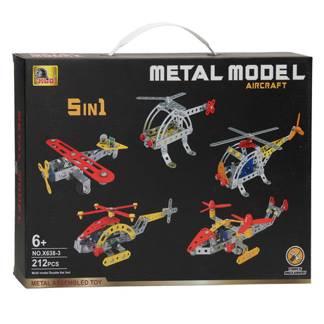 Bausatz Flugzeug 5in1, 212 Teile.