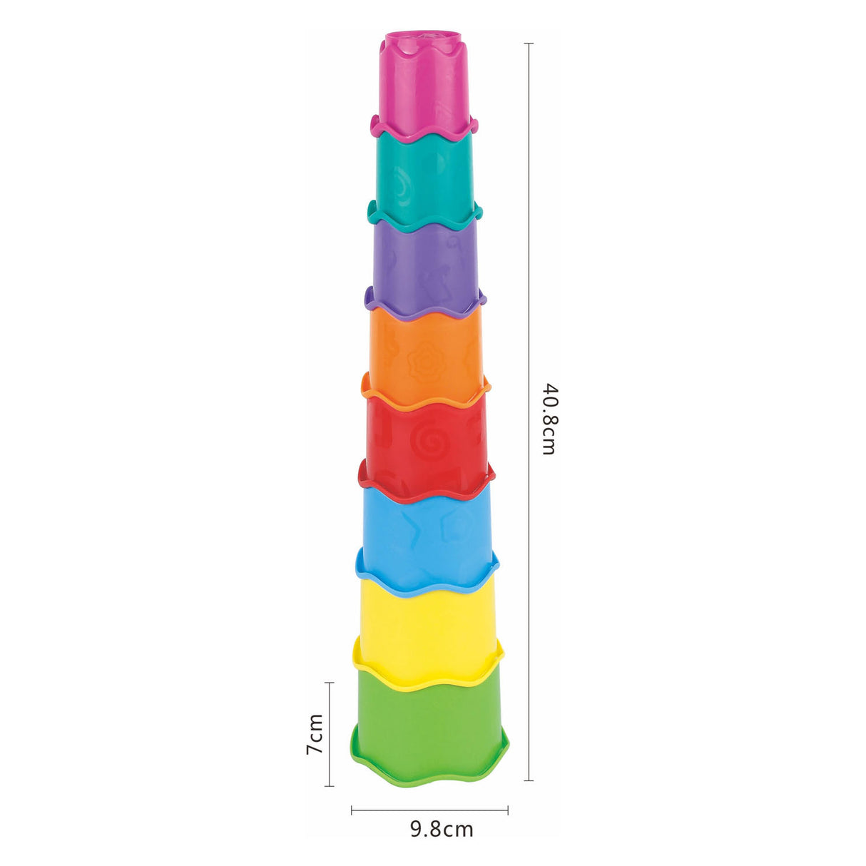 Stapelturm Farbe, 8 Stk.