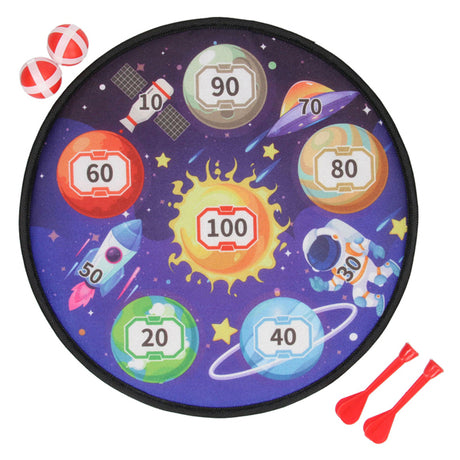 Platz für die Dartscheibe mit Klettverschluss