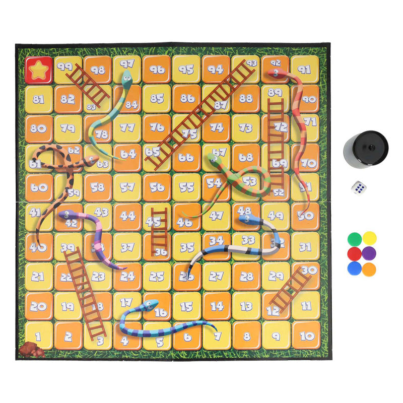 Snakes ladders bordspel