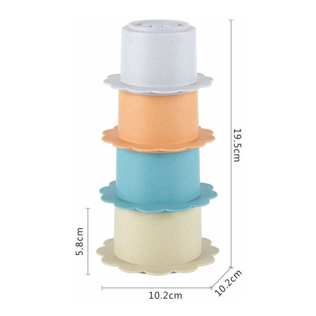 Pastellfarbenes Badespielzeug-Set, 12-teilig.