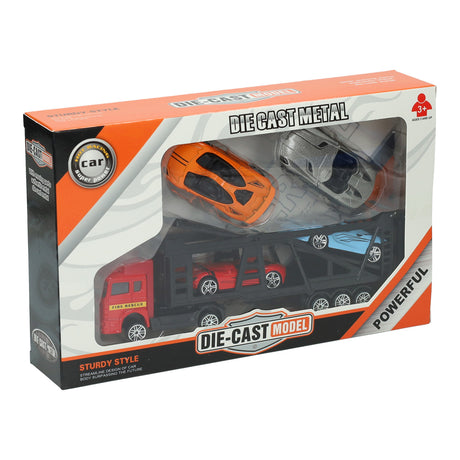 Lobbes Toys BV Druckguss-Transporter mit 4 Autos