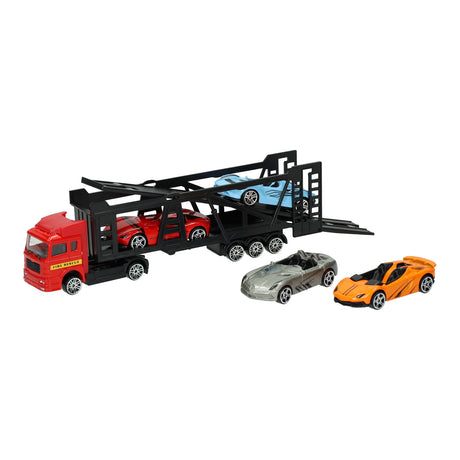 Lobbes Toys BV Druckguss-Transporter mit 4 Autos