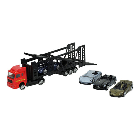 Lobbes Toys BV Druckguss-Transporter mit 4 Autos