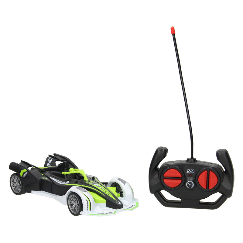 Rc racer groen zwart bestuurbare auto
