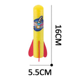 Raketenabschussbasis mit 3 Schaumstoffpfeilen