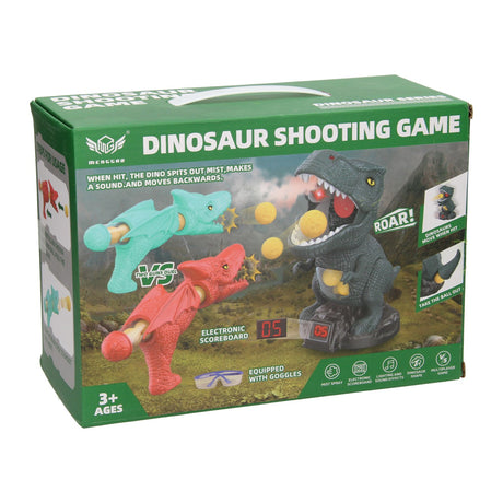 Ballschütze bewegt Dino-Ziel