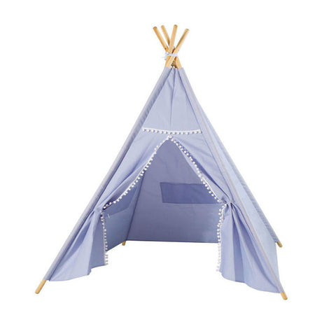 Luxuriöses Tipi-Zelt blau mit Lichtern, 128 cm