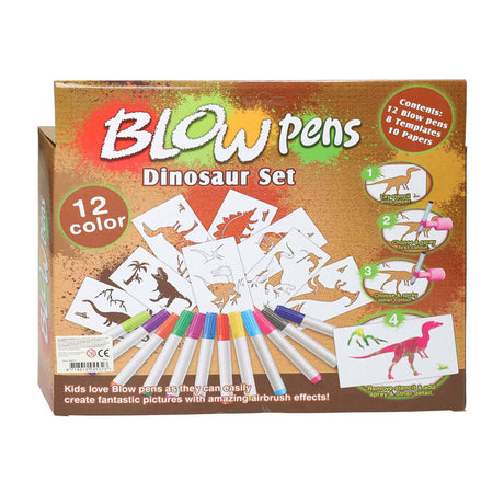 Lobbes speelgoed bv blaaspennenset met pompje dinosaurus