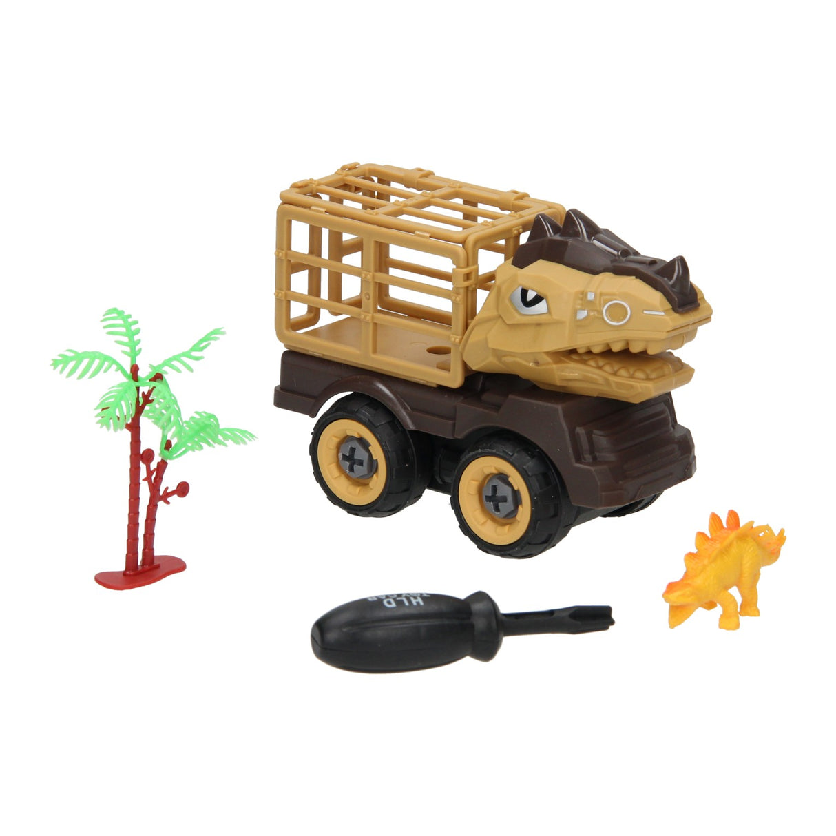 Baue ein Dino-Auto mit Käfig