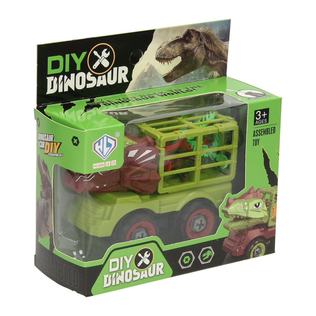 Baue ein Dino-Auto mit Käfig