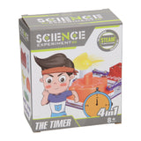 Wissenschaftliches Experiment mit Timer und Taschenlampe 2in1