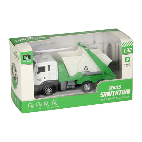 LKW mit Abfallcontainer-Lichtgeräusch